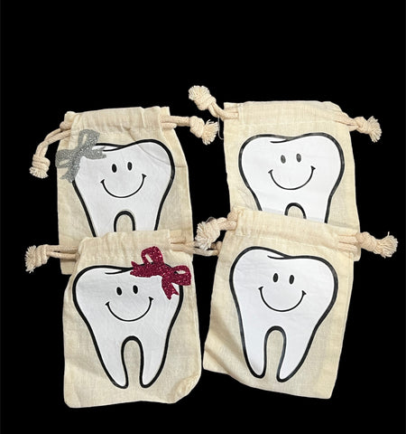 Canvas Tooth Fairy Bags