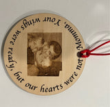 Custom Engraved Wooden Ornament