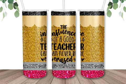 Teacher Glitter Pencil Sub Tumbler